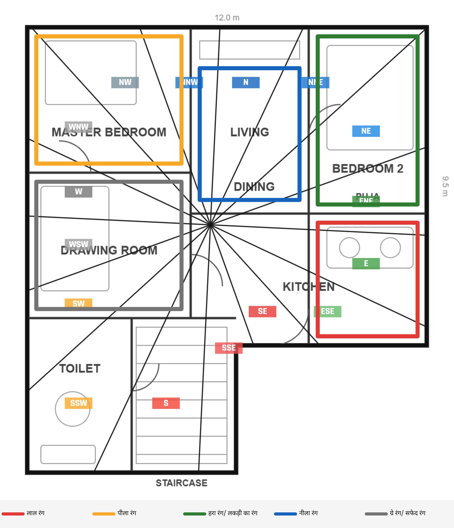 Colour suggestion map